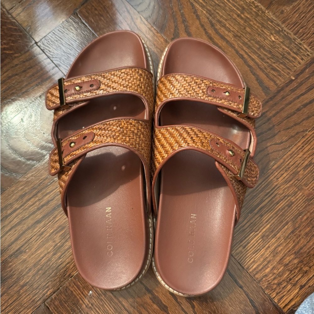 Cole Haan Brown Woven Sandals Marisol